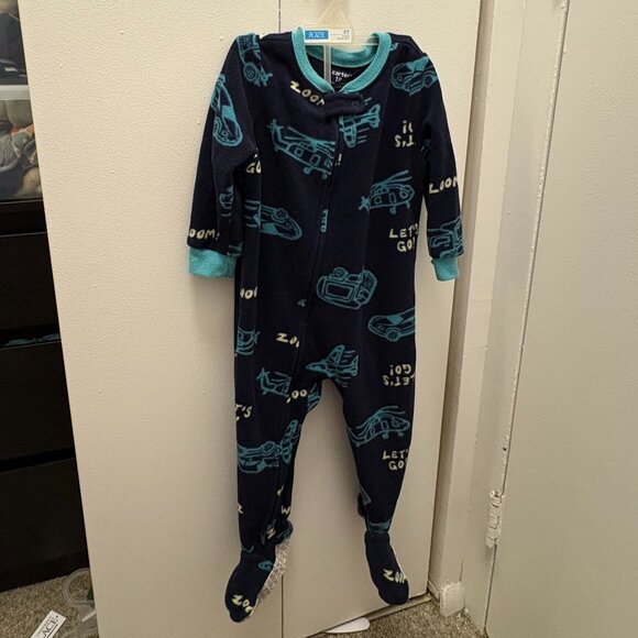 Carter's 18-month Boys Fleece Footsie Pajamas - Picture 1 of 2